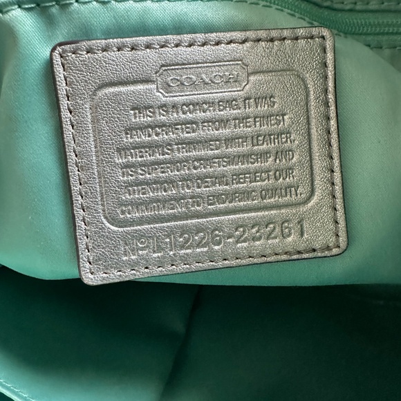 Coach Gray Signature Tote Bag - Picture 7 of 8